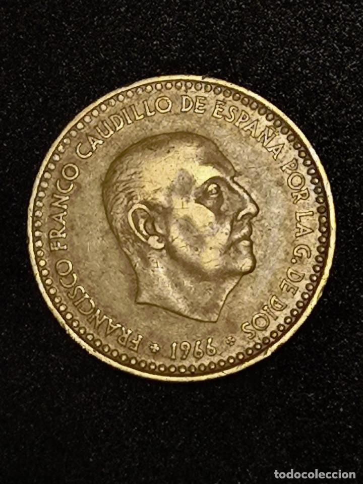 Monedas Franco: 1 PESETA 1966 ESTRELLA 73 * - Foto 5