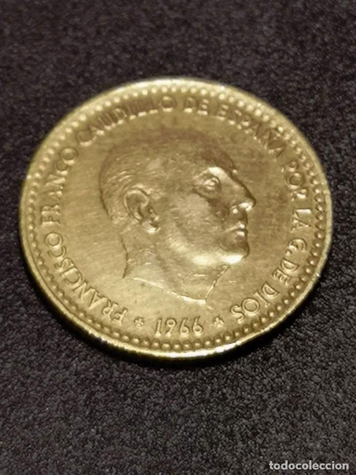 Monedas Franco: 1 PESETA 1966 ESTRELLA 75 * - Foto 2