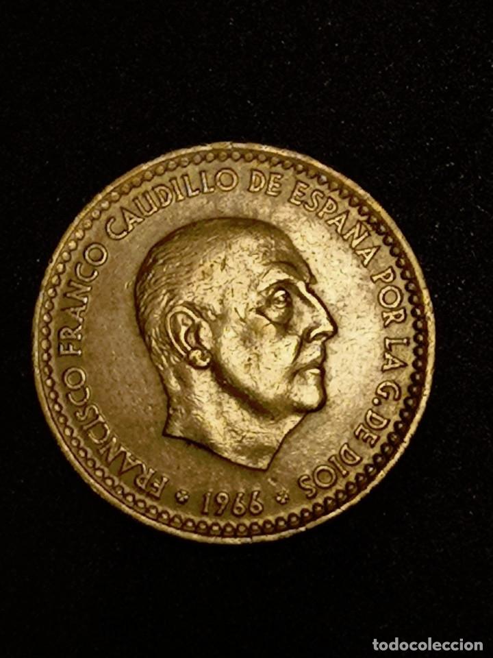 Monedas Franco: 1 PESETA 1966 ESTRELLA 75 * - Foto 4
