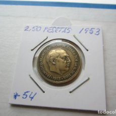 Monedas Franco: MONEDA DE 2,50 PESETAS DE 1953*19-54 FRANCO (ESTADO ESPAÑOL)