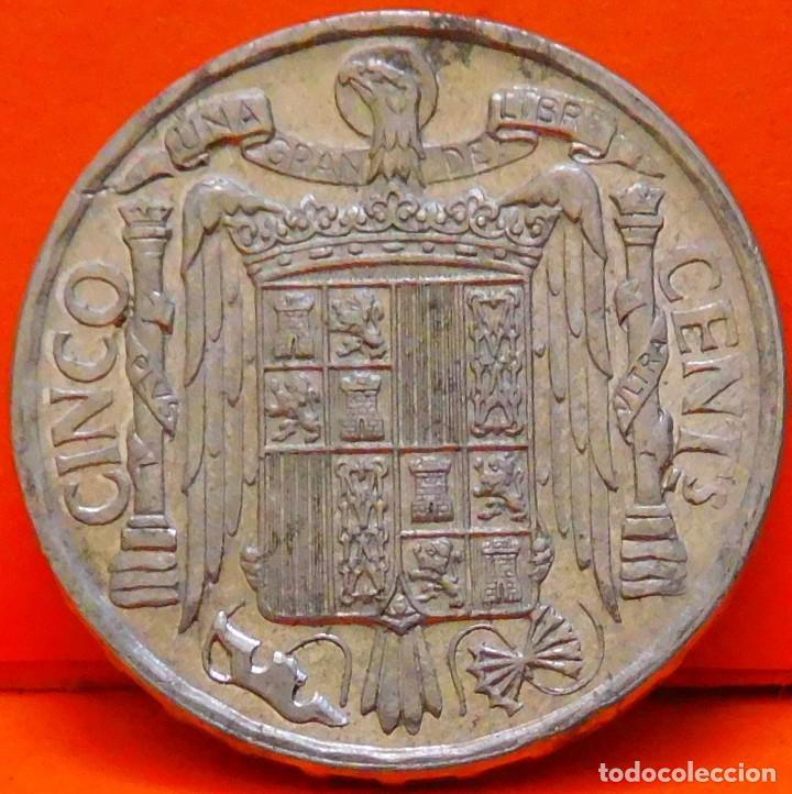 Monedas Franco: ESPA&Ntilde;A, 5 C&Eacute;NTIMOS, 1941. SC. (995) - Foto 2
