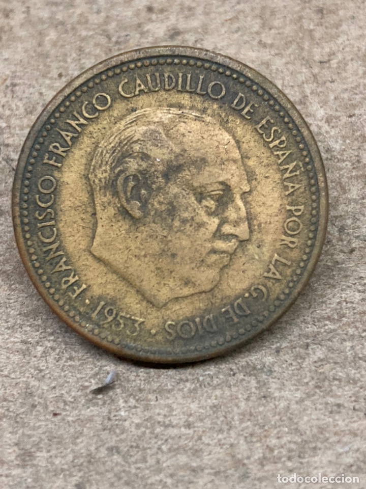 Monedas Franco: Moneda 2,5 pesetas 1953 - Foto 2