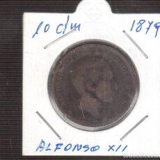 Monedas Franco: MONEDAS DE ESPAÑA ALFONSO XII AÑO 1878 10 CENTIMOS LA QUE VES. Lote 252060685