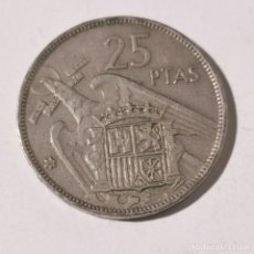 Monedas Franco: ANTIGUA MONEDA 25 PTAS - AÑO 1957 ESTRELLA 68 - FRANCISCO FRANCO - MUY BUEN ESTADO CONSERVACIÓN / 10