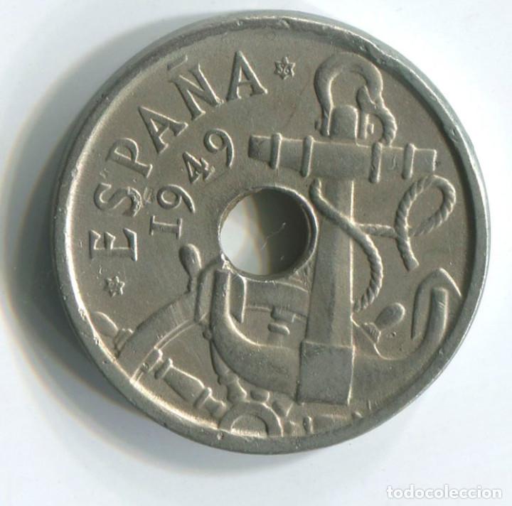 Monedas Franco: Espa&ntilde;a, 50 c&eacute;ntimos de 1949 *56 - Foto 2