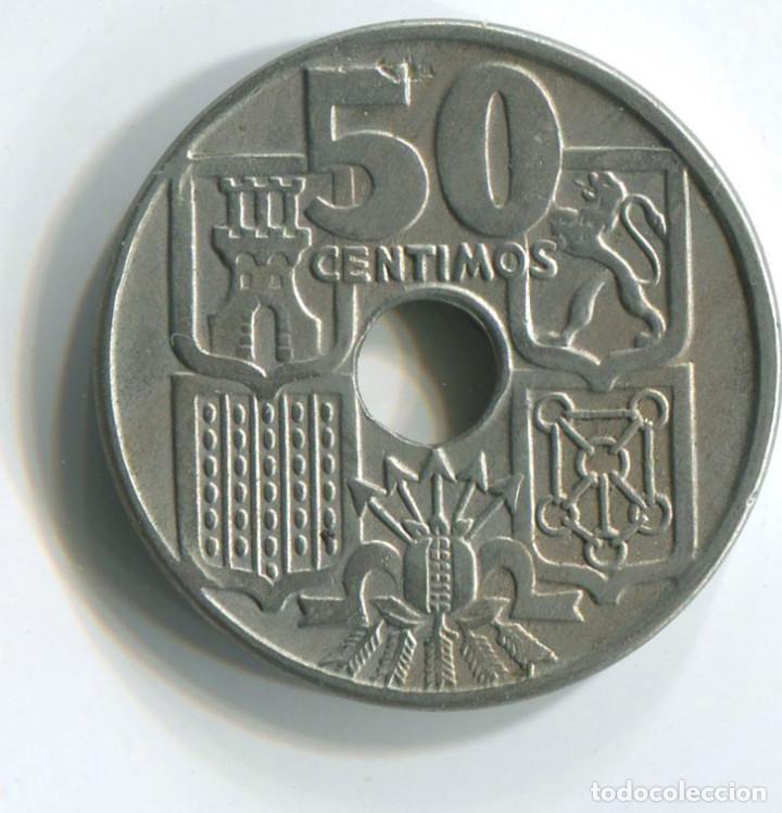 Monedas Franco: Espa&ntilde;a, 50 c&eacute;ntimos de 1949 *56 - Foto 1