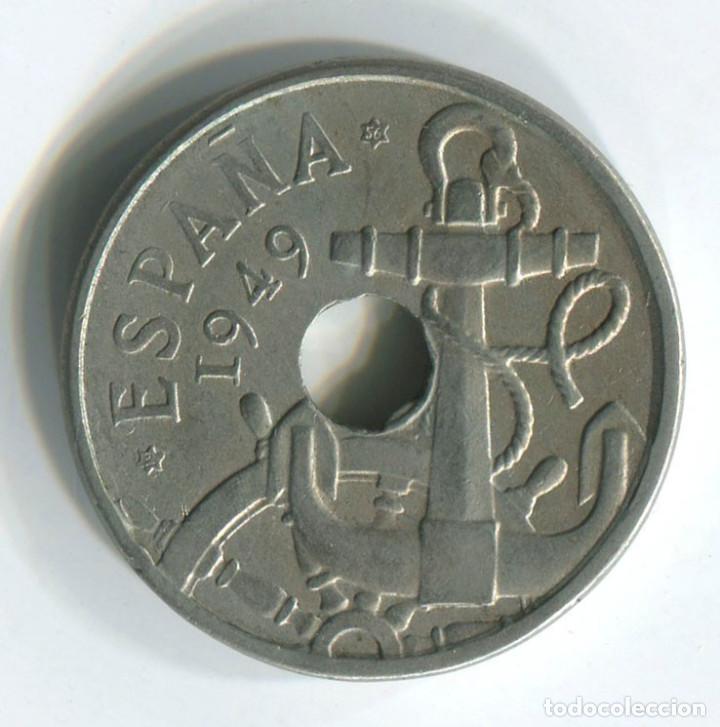 Monedas Franco: Espa&ntilde;a, 50 c&eacute;ntimos de 1949 *56 - Foto 2