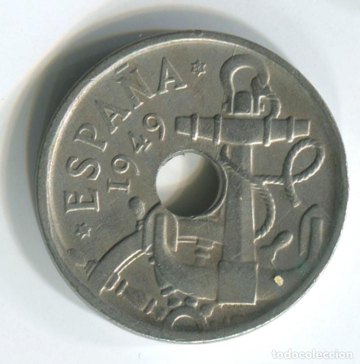 Monedas Franco: Espa&ntilde;a, 50 c&eacute;ntimos de 1949 *56 - Foto 2