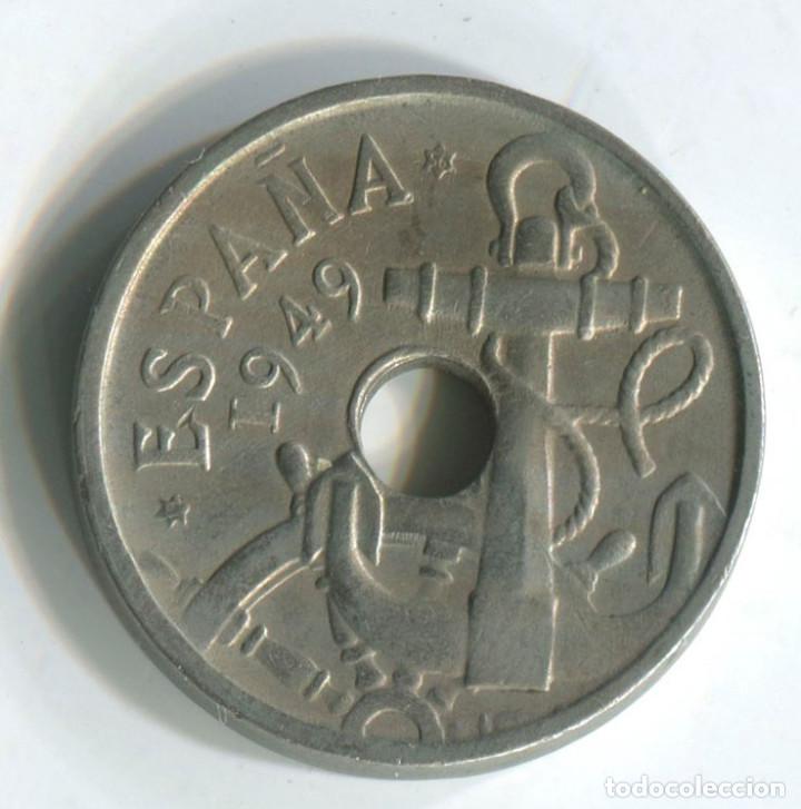 Monedas Franco: Espa&ntilde;a, 50 c&eacute;ntimos de 1949 *56 - Foto 2