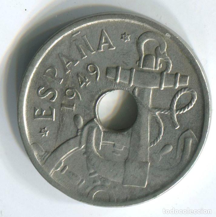 Monedas Franco: Espa&ntilde;a, 50 c&eacute;ntimos de 1949, *54 - Foto 2