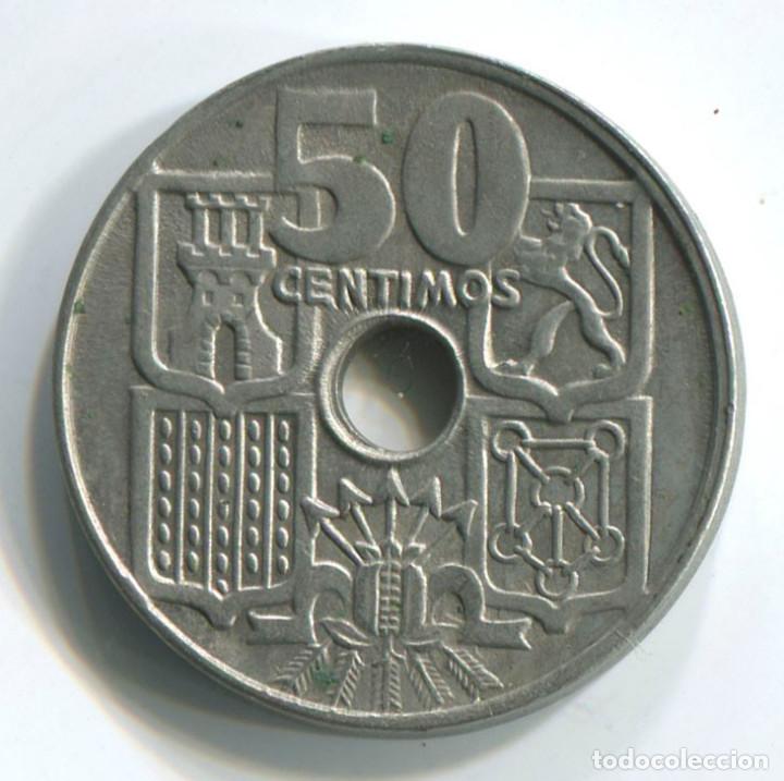 Monedas Franco: Espa&ntilde;a, 50 c&eacute;ntimos de 1949, *54 - Foto 1