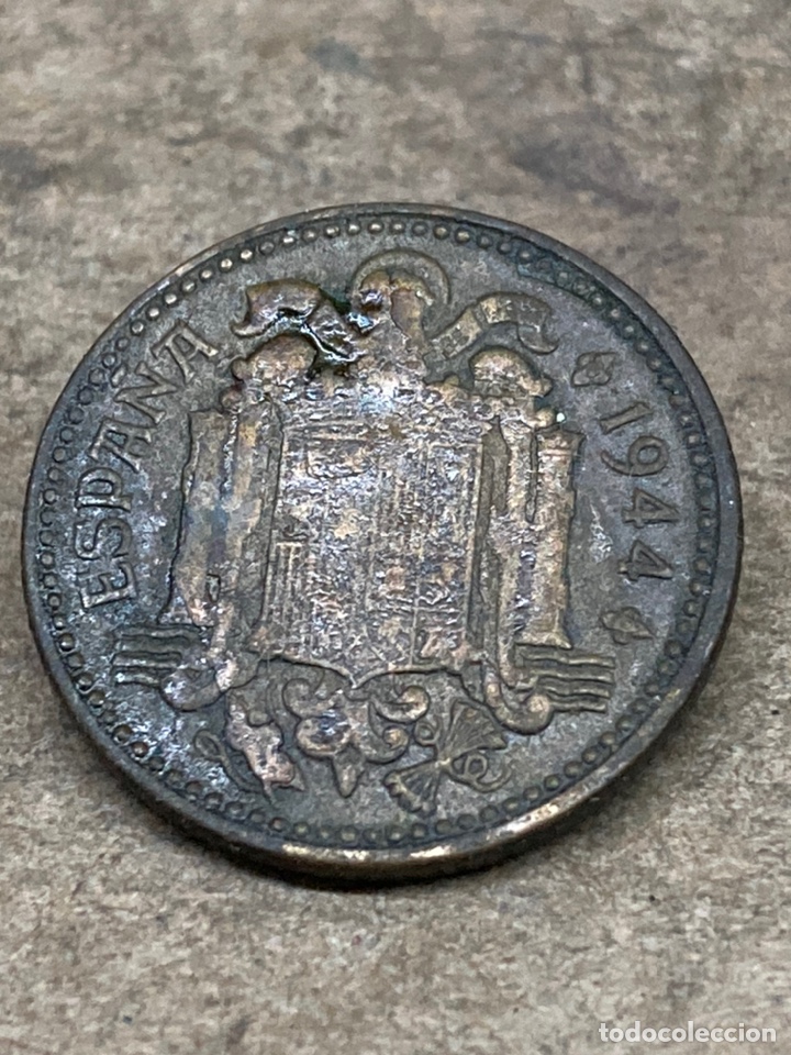 Monedas Franco: Moneda de 1 peseta 1944 - Foto 1