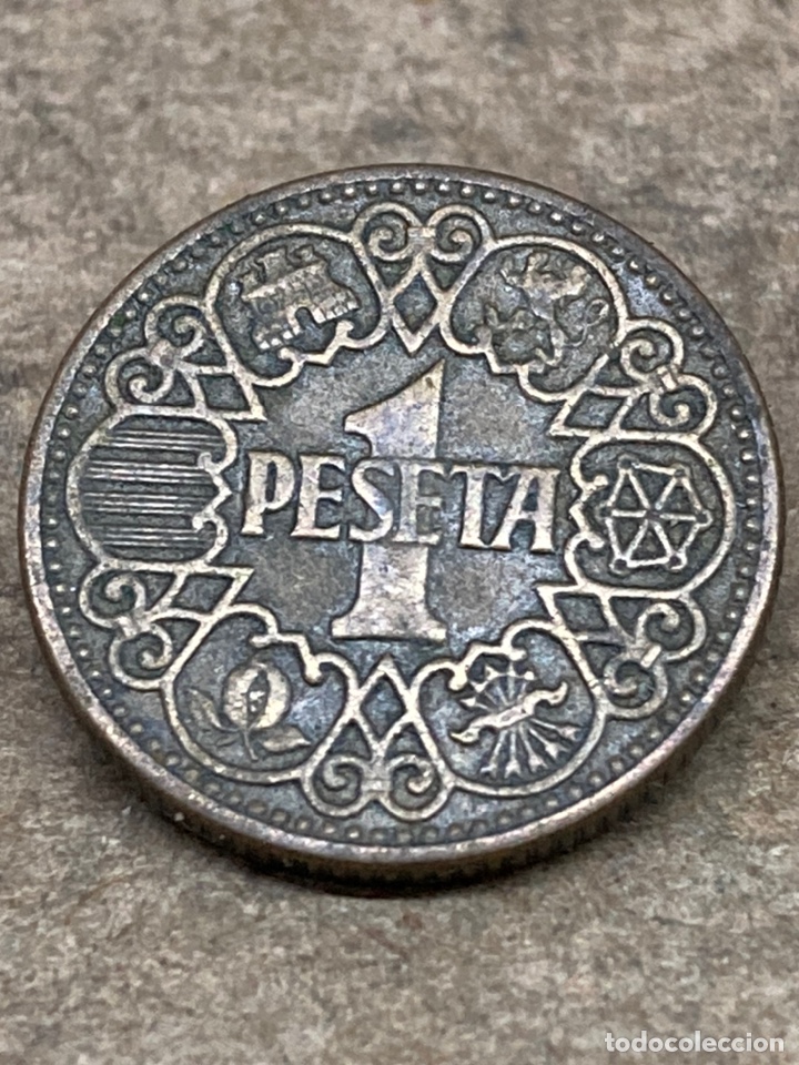 Monedas Franco: Moneda de 1pesetas 1944 - Foto 1