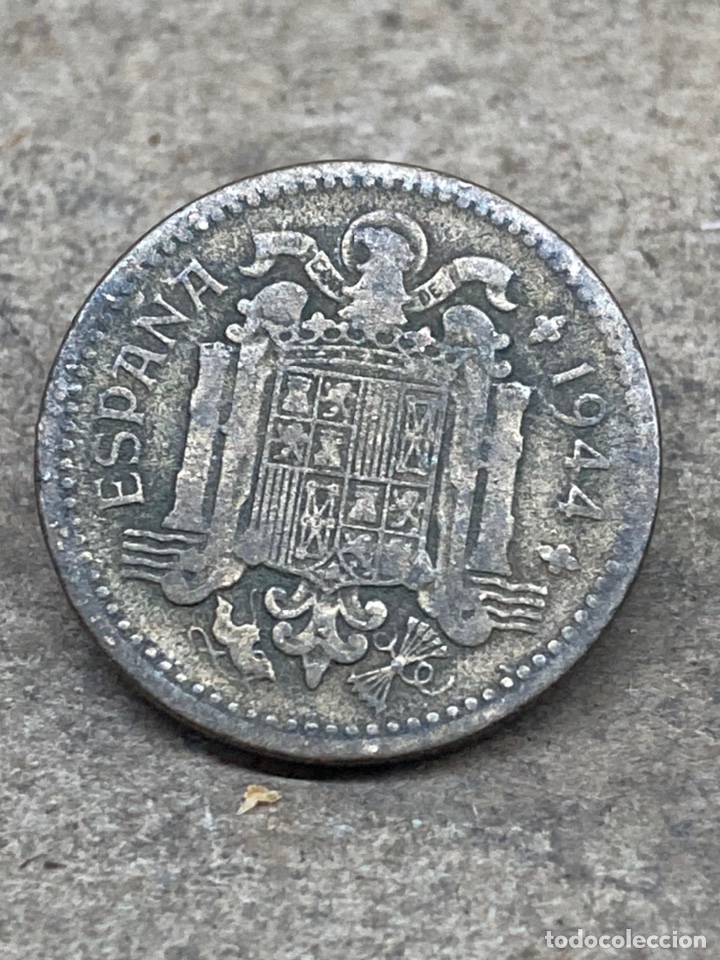 Monedas Franco: Moneda de 1 peseta 1944 - Foto 2