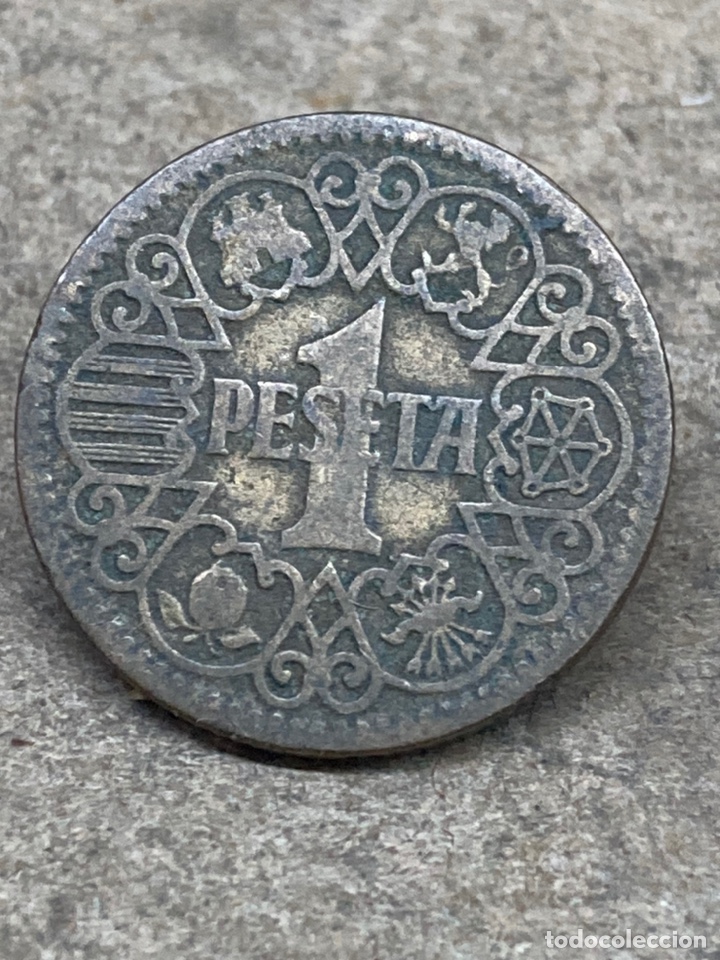 Monedas Franco: Moneda de 1 peseta 1944 - Foto 1