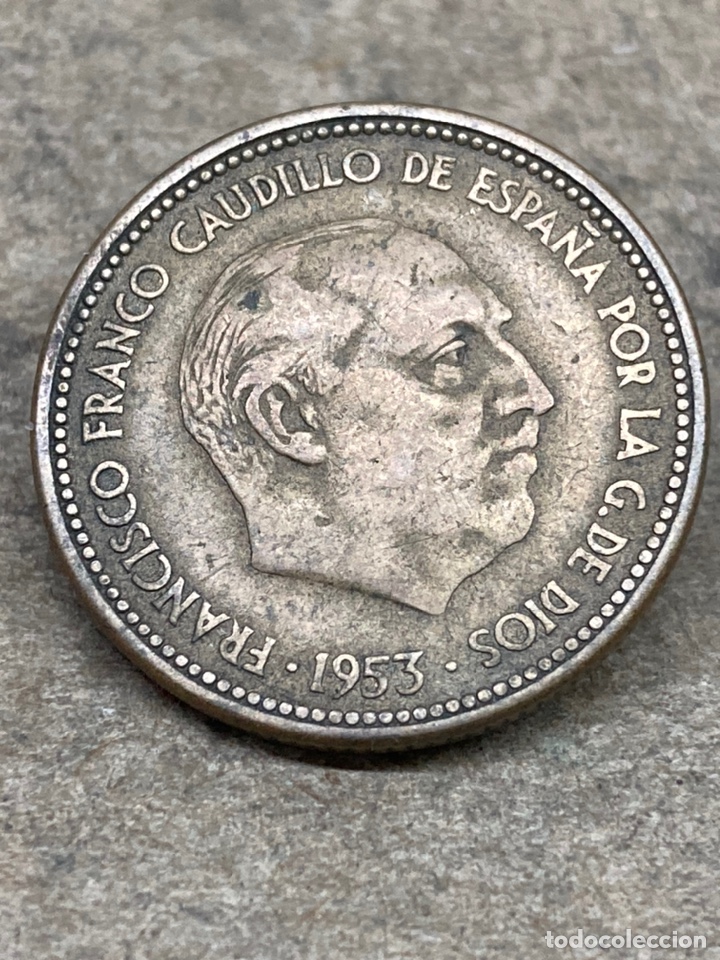 Monedas Franco: Moneda de 2,5 pesetas 1953 - Foto 2