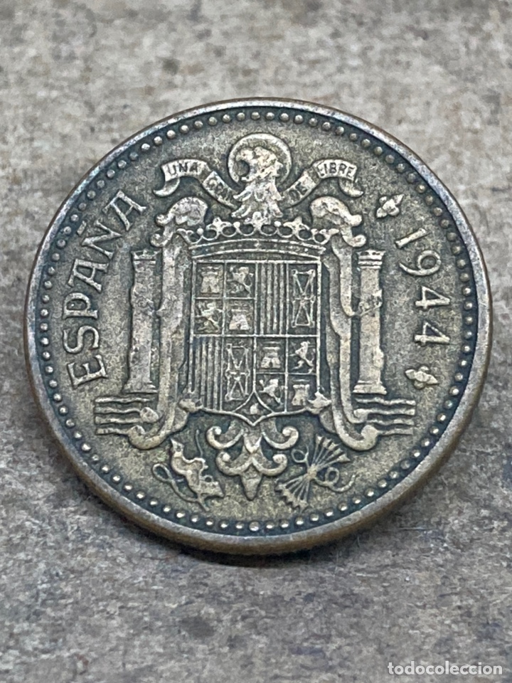 Monedas Franco: Moneda de 1 peseta 1944 - Foto 2