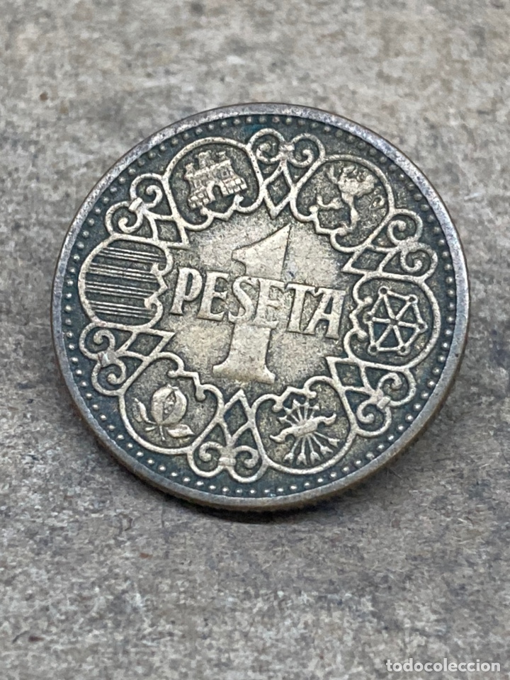 Monedas Franco: Moneda de 1 peseta 1944 - Foto 1