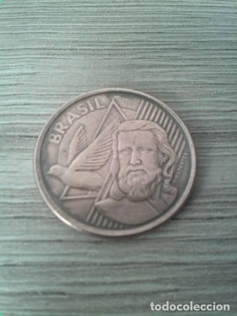 Monedas Franco: Moneda de 5 centavos de Brasil. 2013. - Foto 2