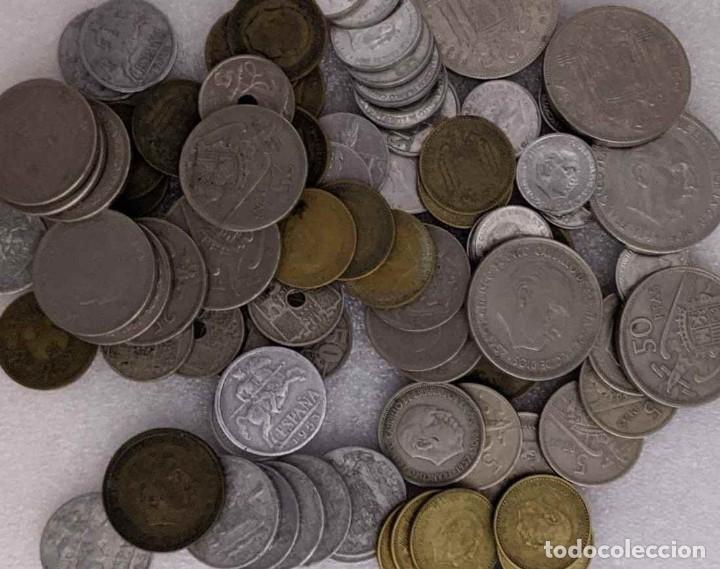 Monedas Franco: Lote de 100 monedas variadas del Estado Espa&ntilde;ol - Foto 1