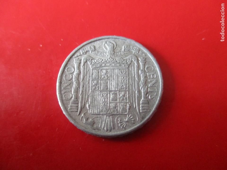 Monedas Franco: Estado espa&ntilde;ol. 5 centimos 1945 - Foto 1