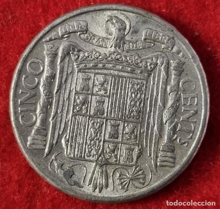 Monedas Franco: MONEDA 5 CENTIMOS 1941 EBC- ORIGINAL C4 - Foto 2