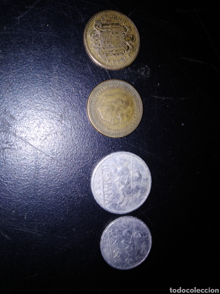 Monedas Franco: 4 monedas de &eacute;poca franco