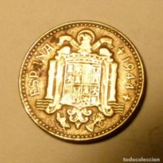 Monedas Franco: MONEDA DE 1 PESETA DE FRANCO AÑO 1944