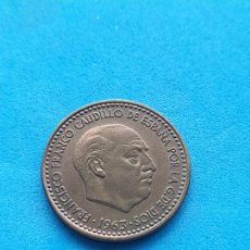 Monedas Franco: FRANCO. 1 PESETA. AÑO 1963 *19 *65.. Lote 277031898