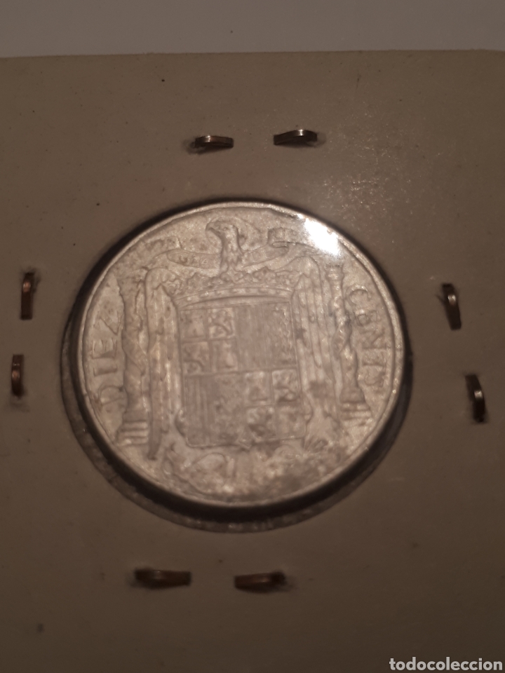 Monedas Franco: moneda 10 centimos a&ntilde;o 1945 sin circular - Foto 2