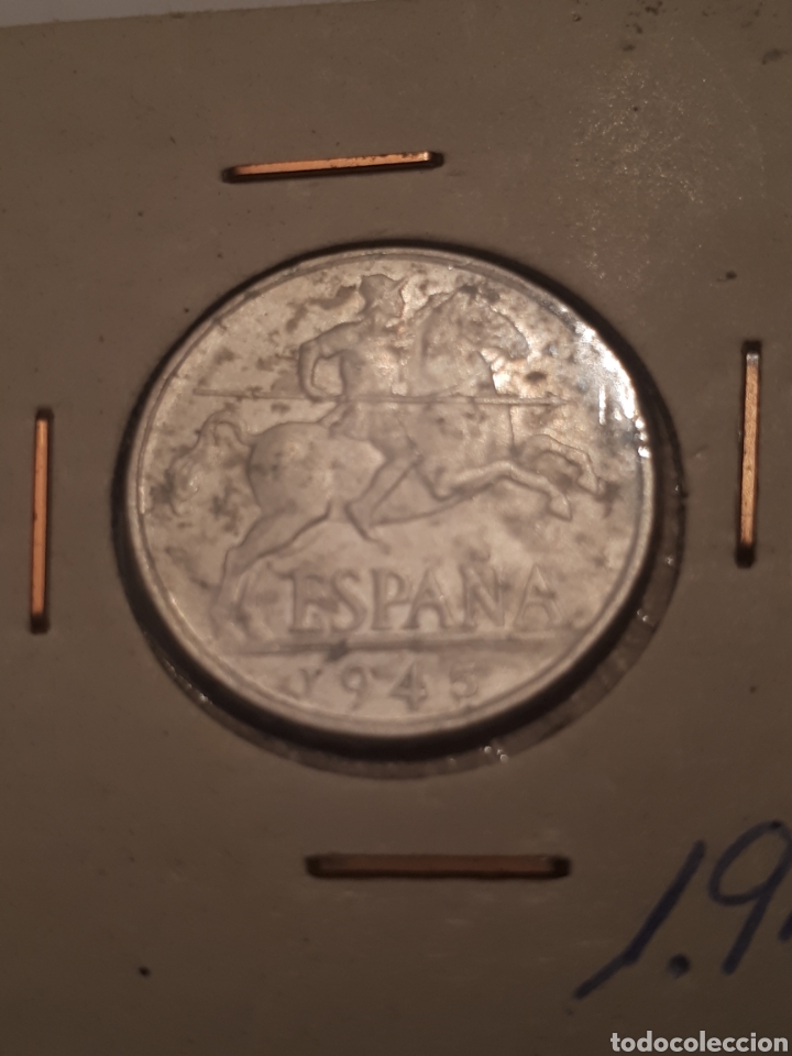 Monedas Franco: moneda 10 centimos a&ntilde;o 1945 sin circular - Foto 1