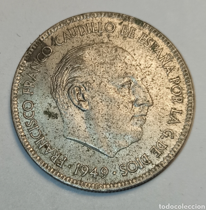 M&uuml;nzen unter Franco: moneda 5 pesetas 1949 numismatica