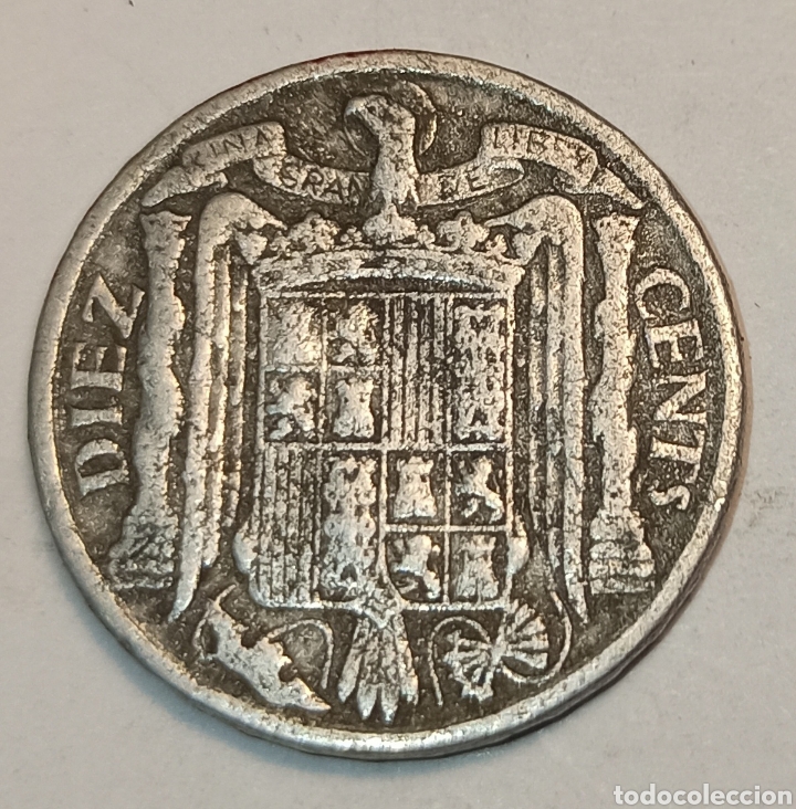 M&uuml;nzen unter Franco: moneda de 10 cnt peseta 1940 numismatica