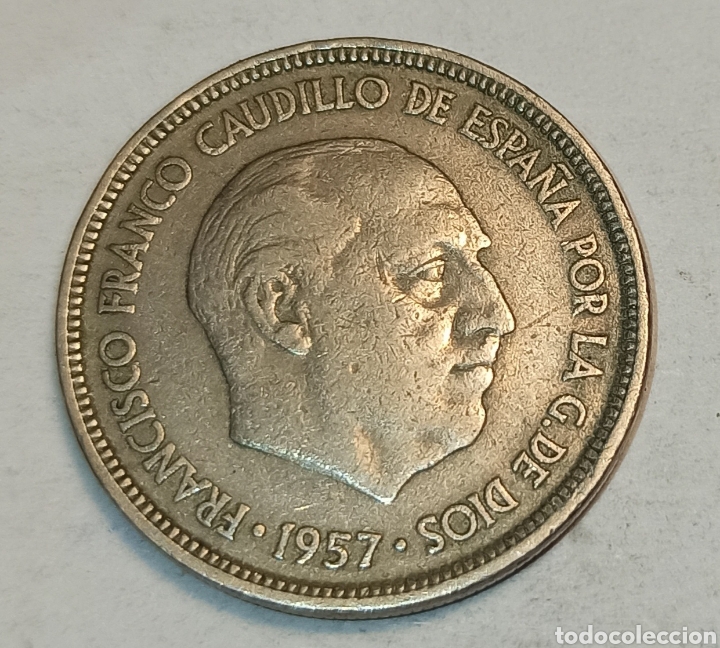 M&uuml;nzen unter Franco: moneda de 5 pesetas 1957 *58 numismatica