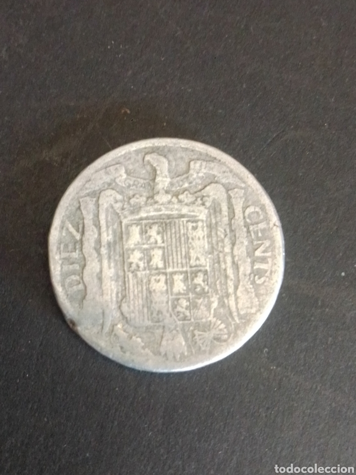 Monedas Franco: ESTADO ESPA&Ntilde;OL. 10 C&Eacute;NTIMOS DE 1940. - Foto 2