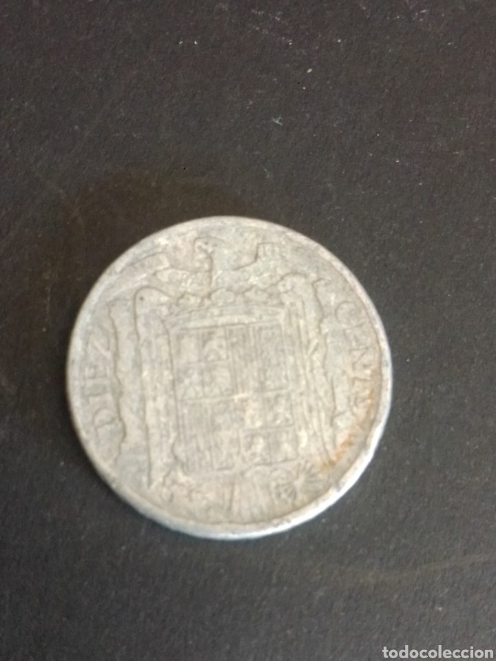 Monedas Franco: ESTADO ESPA&Ntilde;OL. 10 C&Eacute;NTIMOS DE 1945. - Foto 2