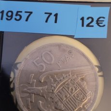 Monedas Franco: MONEDA DE ESPAÑA 1957 50 PESETAS ESTRELLA 71. Lote 274551823