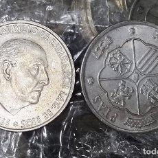 Monedas Franco: 1 MONEDA PLATA 100 PESETAS FRANCO 1966 ESTRELLAS 19 - 66 O 67 O 68 MBC+ ORIGINAL. Lote 366825506