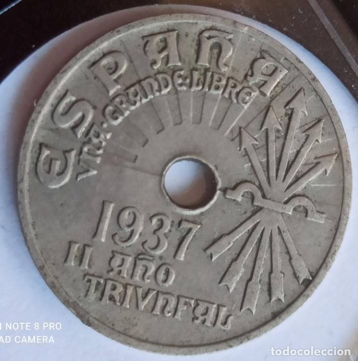 Monedas Franco: 25 c&eacute;ntimos 1937 MBC - Foto 1