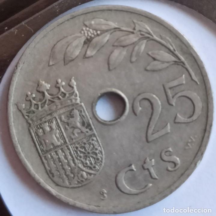 Monedas Franco: 25 c&eacute;ntimos 1937 BC - Foto 2