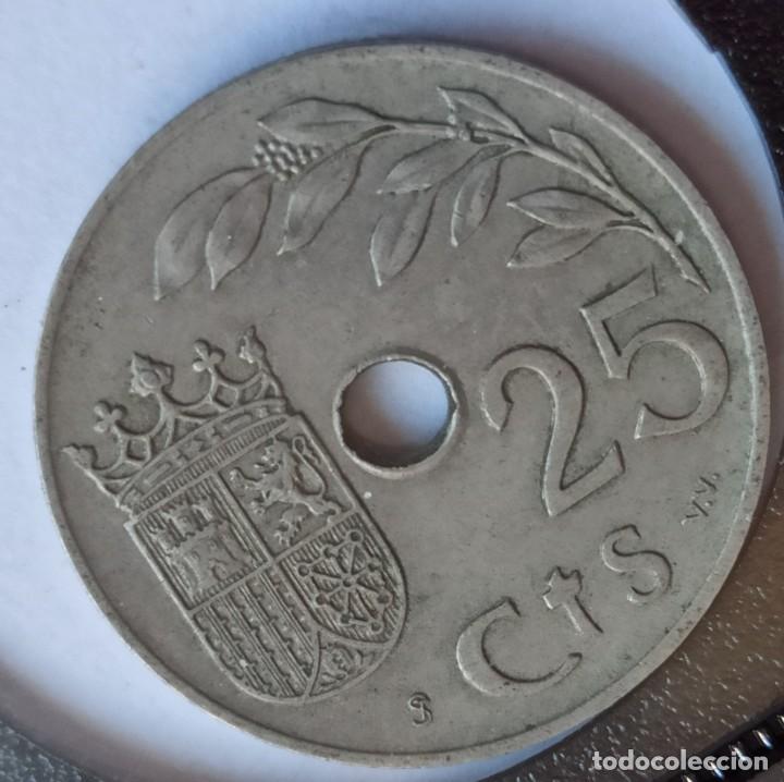 Monedas Franco: 25 c&eacute;ntimos 1937 MBC - Foto 1