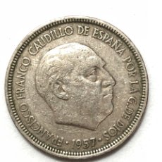 Monedas Franco: 5 PESETAS DE 1957 ESTRELLA DEL 65.. Lote 278609933