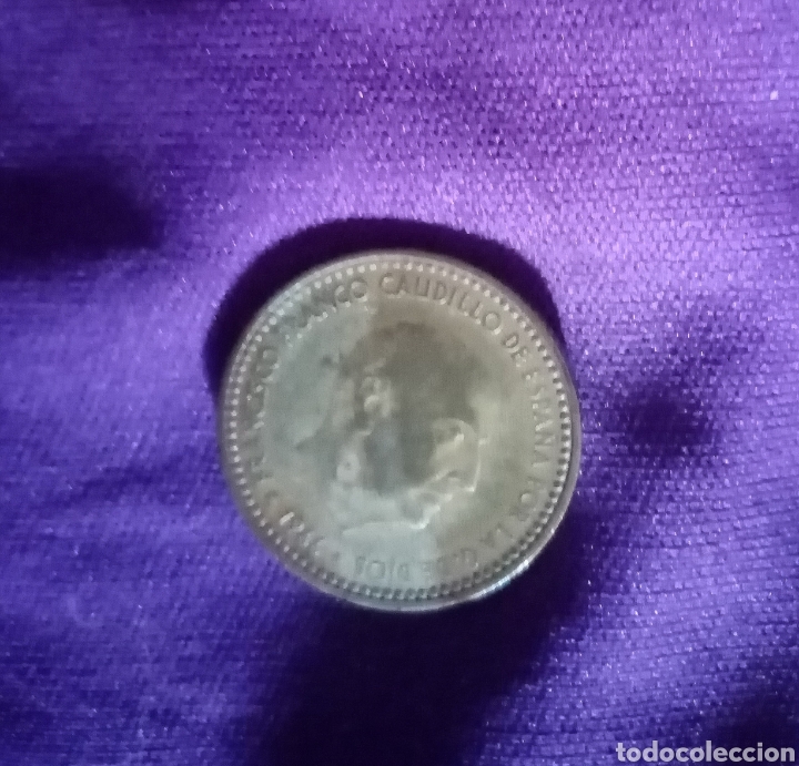Monedas Franco: 1966 Moneda de Espa&ntilde;a 1 peseta - Foto 2