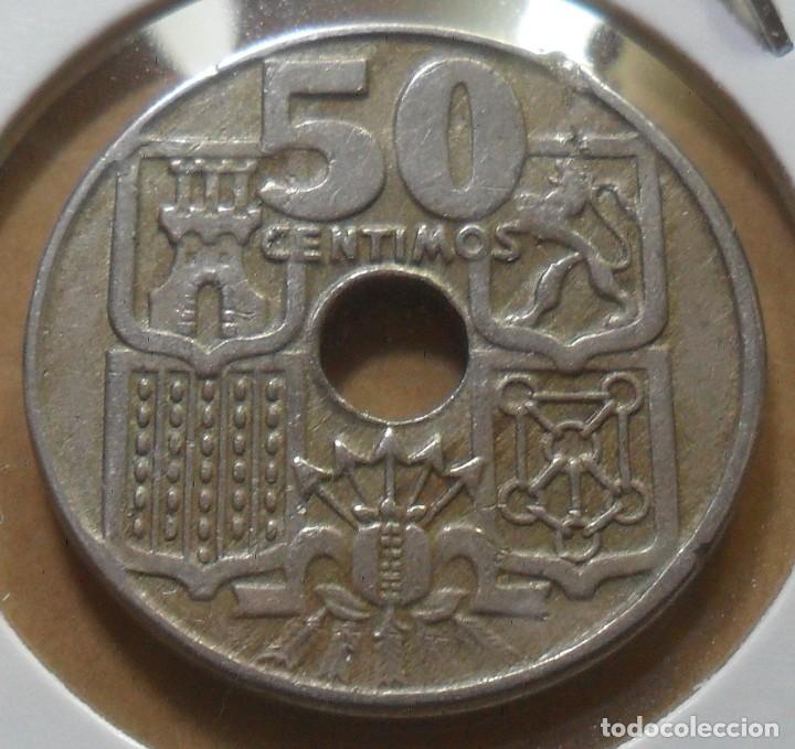 Monedas Franco: ESPA&Ntilde;A - 50 CENTIMOS - 1949 * 56 - Foto 2