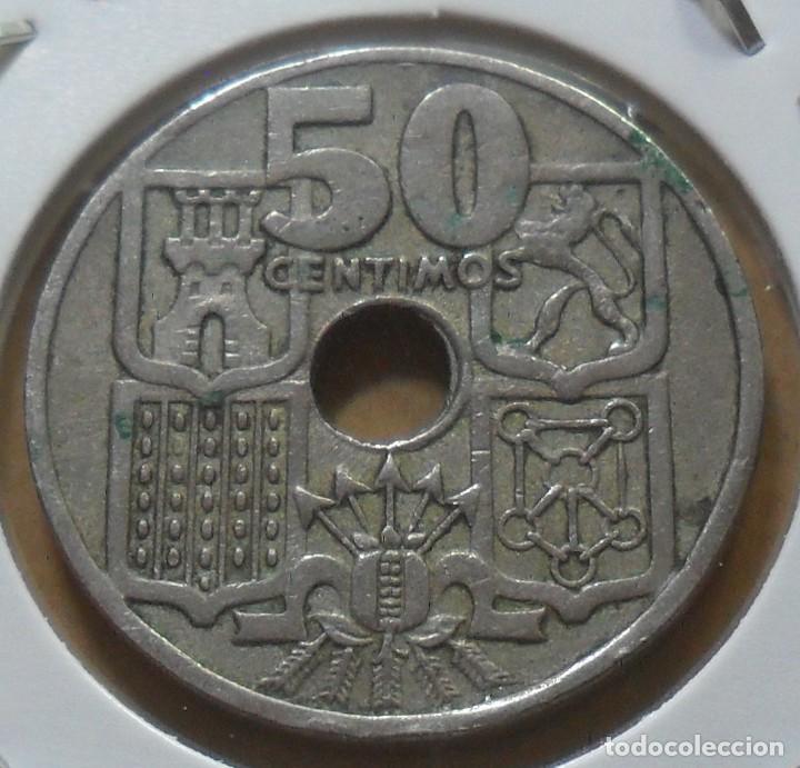 Monedas Franco: ESPA&Ntilde;A - 50 CENTIMOS - 1949 * 51 - Foto 2