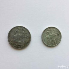 Monedas Franco: LOTE 2 MONEDAS: 5 Y 10 CÉNTIMOS (1945) FRANCO ¡COLECCIONISTA! ¡ORIGINALES!. Lote 279549043