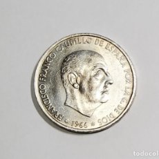 Monedas Franco: 100 PESETAS DE PLATA DE ESPAÑA DEL AÑO 1966 ESTRELLA 68.SIN CIRCULAR. Lote 280158858