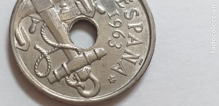 Monedas Franco: Moneda de 50 c&eacute;ntimos. A&ntilde;o 1963. Estrella del 65. EBC - Foto 3