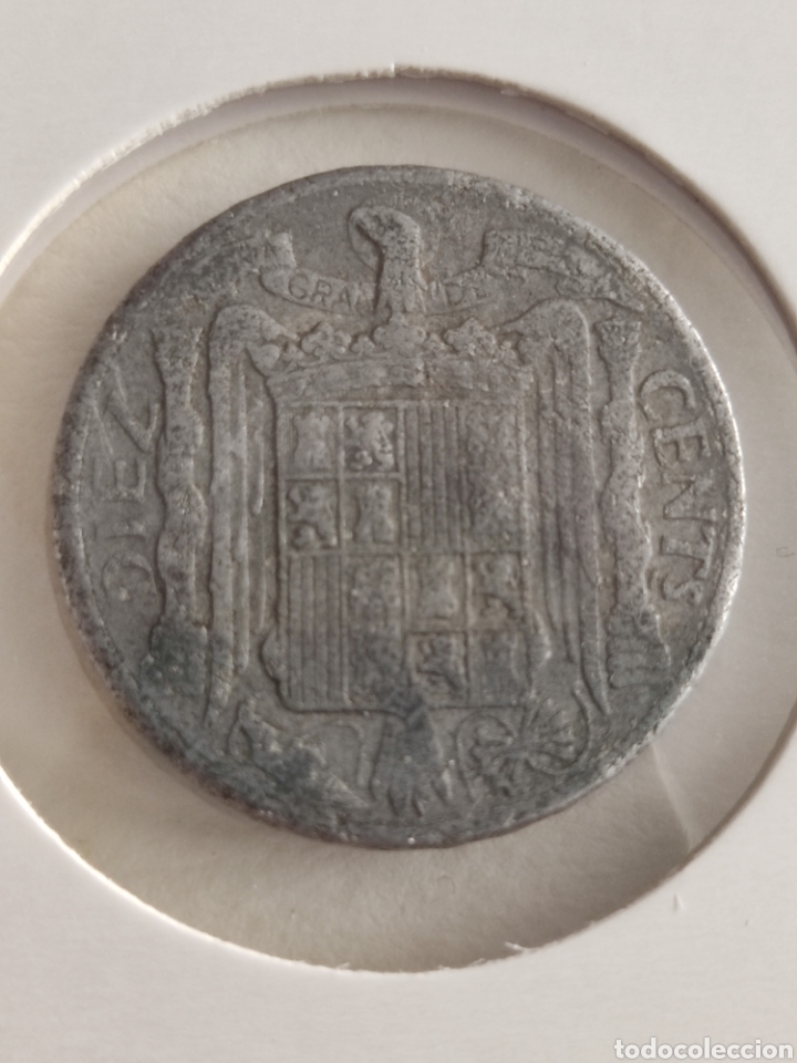 Monedas Franco: 243) Moneda 10 c&eacute;ntimos 1941 - Foto 2