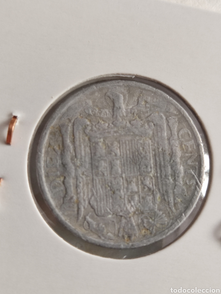 Monedas Franco: 244) Moneda 10 c&eacute;ntimos 1945 - Foto 2
